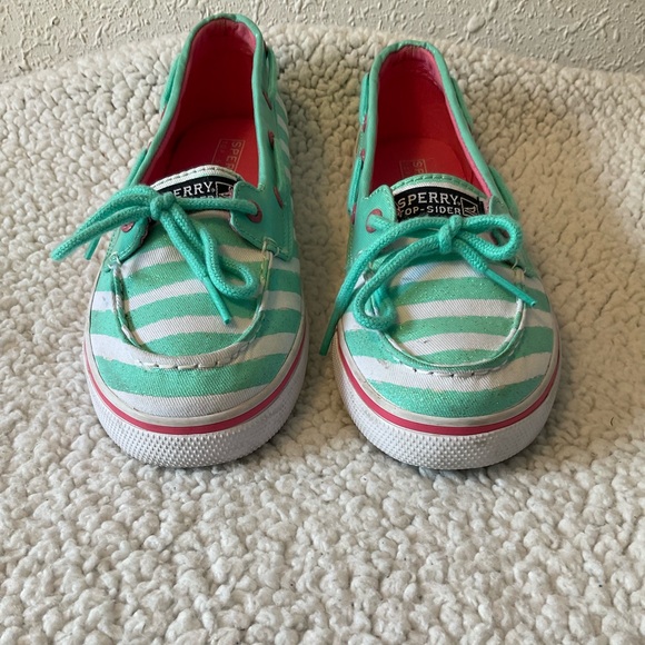 ❌Sperry Biscayne 1 Eye Sneakers boat shoes size 4 girls - Picture 5 of 11